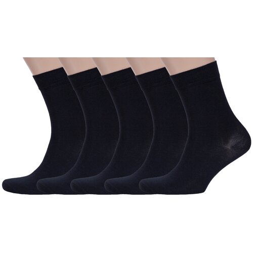 носки rusocks 5 пар размер 25 27 38 41 черный Носки RuSocks, 5 пар, размер 25-27, черный