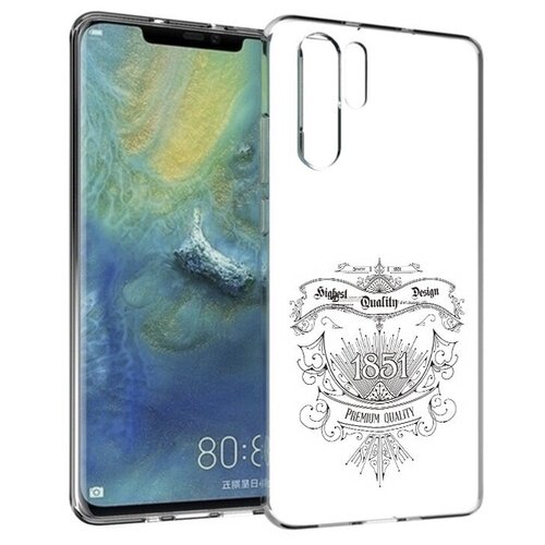 Чехол задняя-панель-накладка-бампер MyPads логотип 1851 год для Huawei P30 Pro противоударный чехол задняя панель накладка бампер mypads логотип 1851 год для doogee n40 pro противоударный