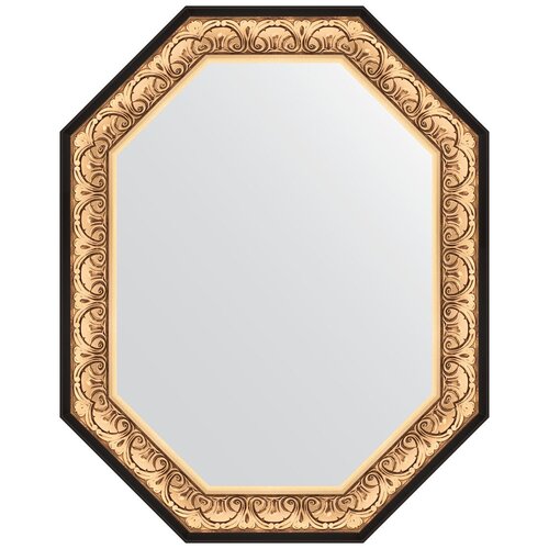 Зеркало в багетной раме - барокко золото 106 mm (80x100 cm) (EVOFORM) BY 7244