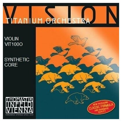 Струны для скрипки 4/4 Thomastik VIT100O Vision Titanium Orchestra комплект