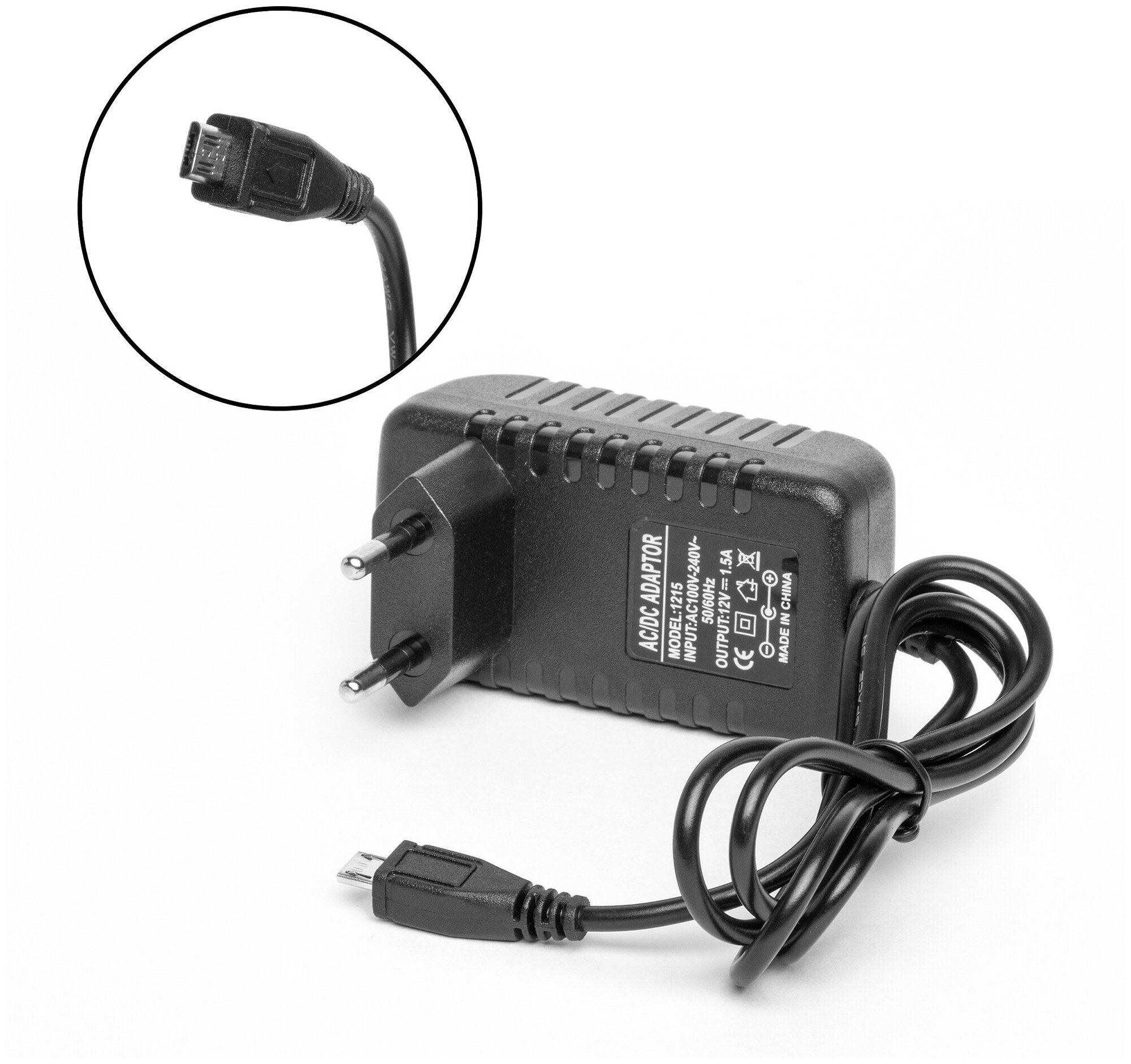 Блок питания (зарядка) для ноутбука Acer 12V 1.5A 18W (штекер Acer Micro-USB). PN: NT18EU, 71FW21BO001