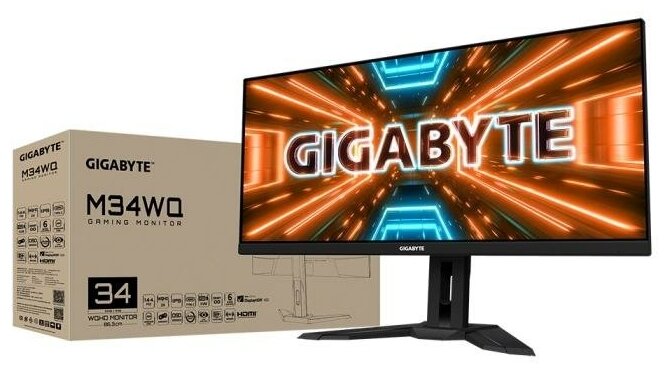 Монитор 34 Gigabyte M34WQ-EK Black M34WQ-EK