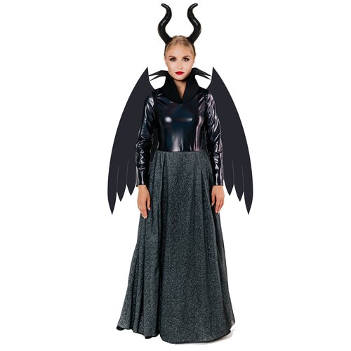 фото Костюм "малефисента" (цв: черный-серебряный размер: 46) пуговка