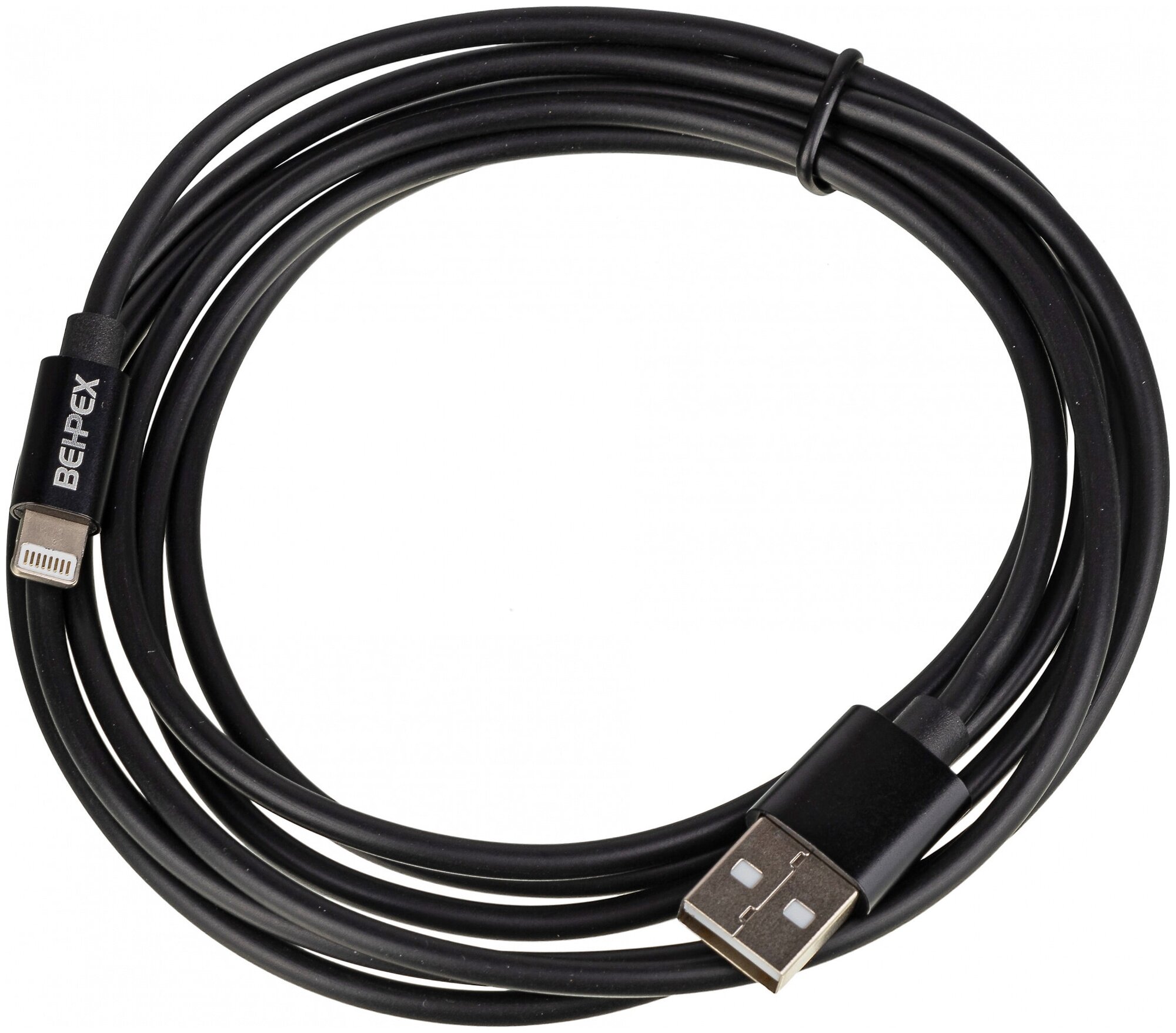 Кабель USB (m)-Lightning (m) 2м черный