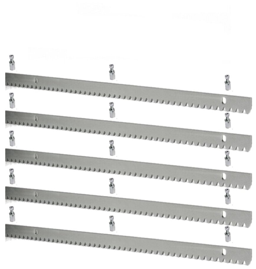 Комплект зубчатой рейки для откатных ворот FURNITEH 8 мм(5 метров) - фотография № 1