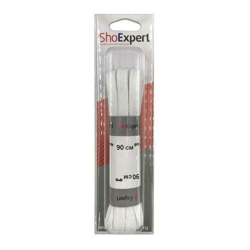 Шнурки плоские толстые ShoExpert 100 см белые