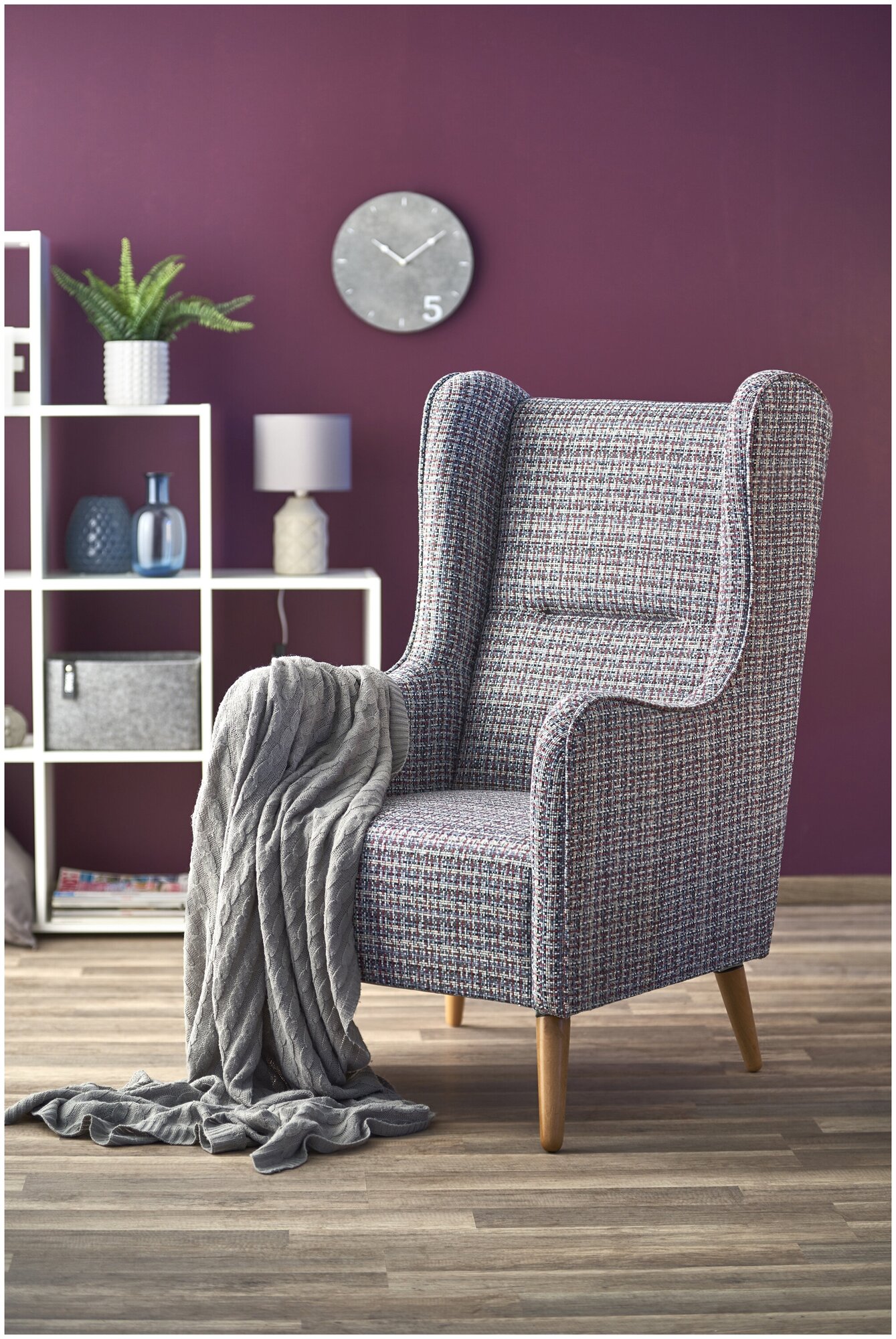 Кресло для отдыха HALMAR CHESTER, разноцветный, тк. PIXEl 1387