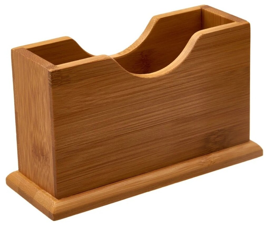 Салфетница деревянная Бамбук №1 КТ-СА-01, 15.6х6.1х9.2 см