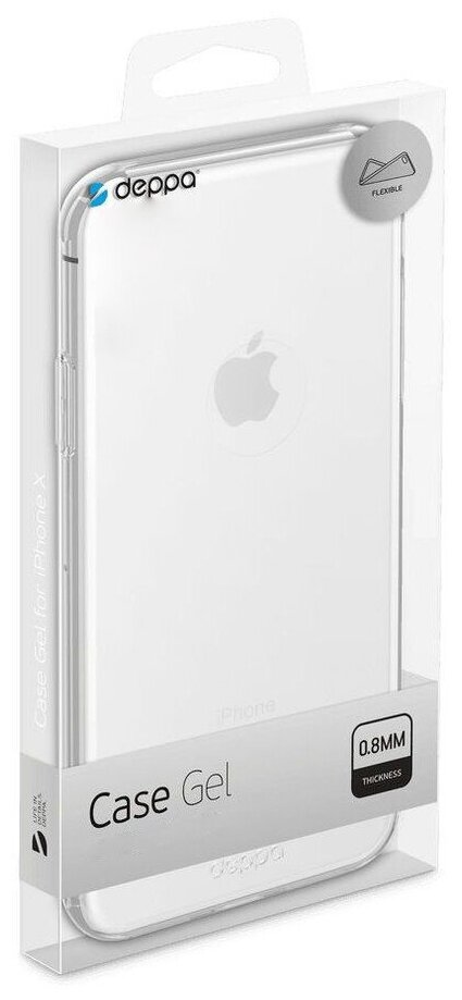 Чехол Gel Case для Apple iPhone XR, прозрачный, Deppa 85354