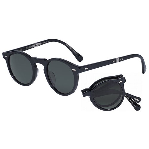 Солнцезащитные очки Oliver Peoples, оправа: пластик, складные, поляризационные, бесцветный