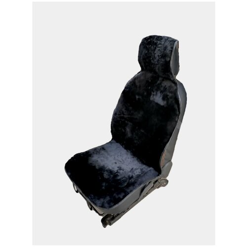 Меховые накидки натуральный мех Мутон / Меховые накидки на сиденье автомобиля Черные натуральный мех