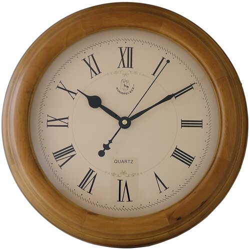 Настенные деревянные часы WOODPECKER 35см 8012-06