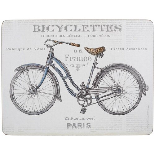 Подставки на пробке большие Велосипед 40х29 см (4шт)