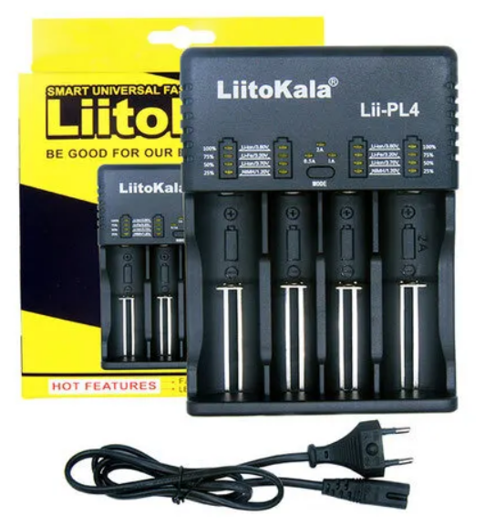 Зарядное устройство LiitoKala Lii-PL4 для Li-ion LiFePO4 и Ni-MH Ni-Cd аккумуляторов / ЗУ для аккумуляторов / Зарядка для аккумуляторов батареек