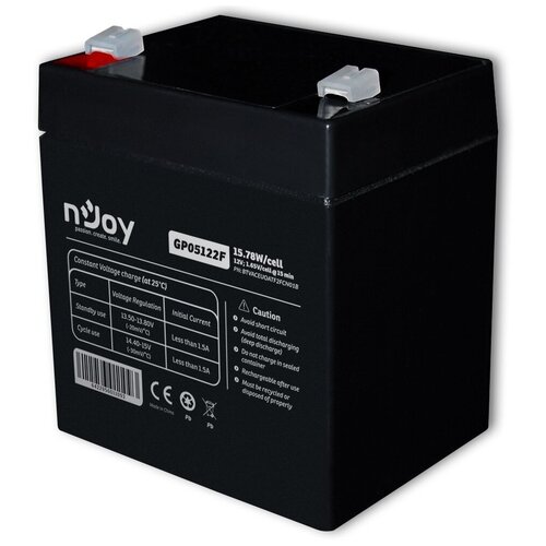 Батарея для ИБП nJOY GP05122F, 12 Вт, 5.8W/cell, внутренняя, черная, BTVACEUOATF2FCN01B