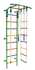 Детский спортивный комплекс Формула здоровья "Start 3", канат, кольца, веревочная лестница, салатовый радуга (S3П0.15-П)