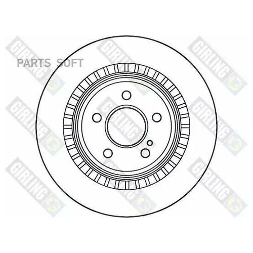 GIRLING 6049165 Диск тормозной MERCEDES W221/C216 задний вент.D 320мм. 2шт