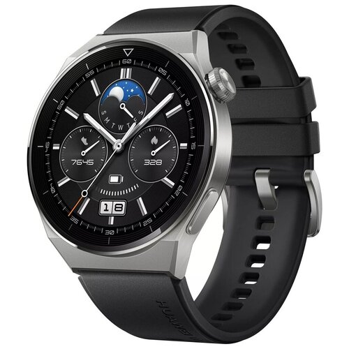 HUAWEI Умные часы HUAWEI Watch GT 3 Pro светло-серый титановый корпус с ремешком из фторэластомера 2299900₽