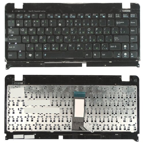 Клавиатура keyboard NSK-UJ20R для ноутбука Asus Eee PC 1215 1215B 1215N 1215T 1215P черная с рамкой 918₽