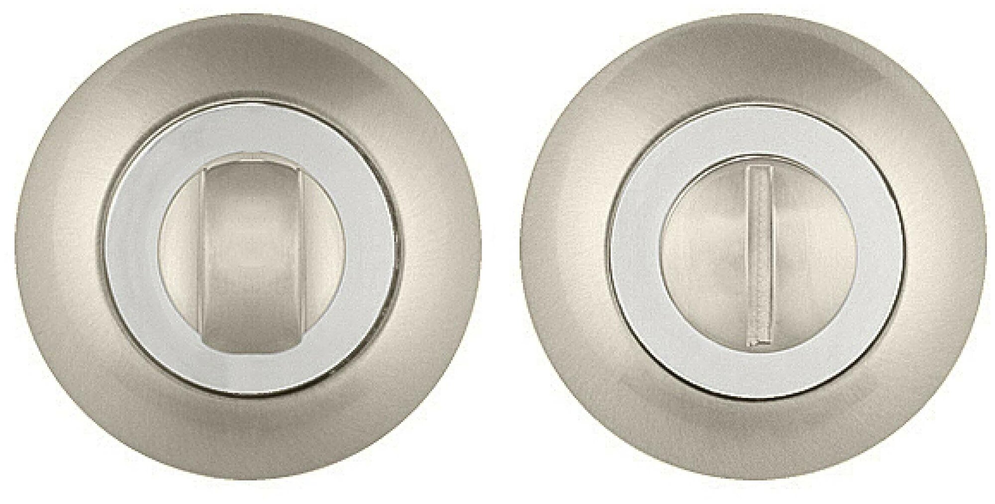 Ручка поворотная Punto Logica BK6 TL SN/CP-3, Zamak - фото №1