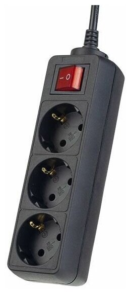 Удлинитель PERFEO PF_A4678 POWERMATE 3 розетки, 3 м, черный