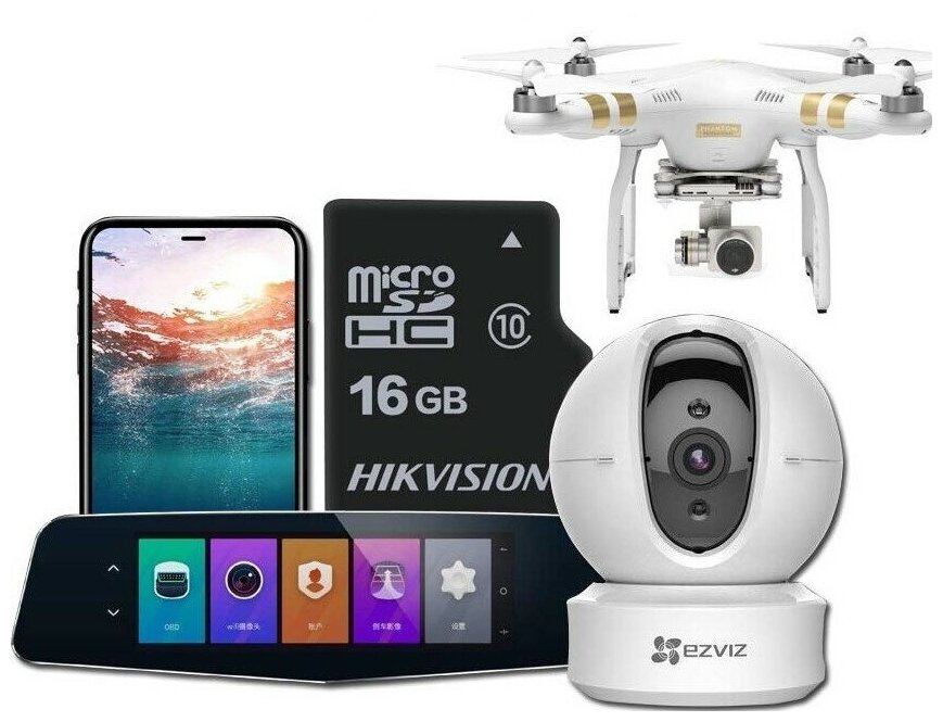 Карта памяти MicroSD 16гб Hikvision HS-TF-C1(STD)/16G/ZAZ01X00/OD