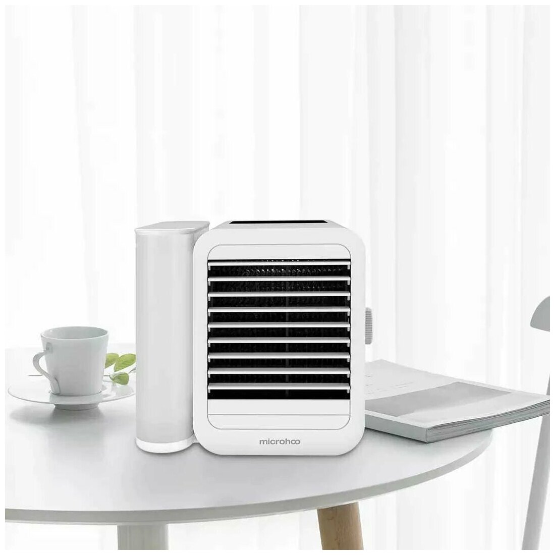 Настольный кондиционер с регулировкой температуры и водяным охлаждением, Вентилятор Xiaomi Microhoo Personal Air Conditioning Fan MH01R White - фотография № 16