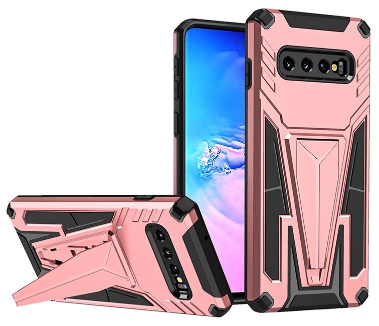 Чехол Rack Case для Samsung Galaxy S10 rose gold