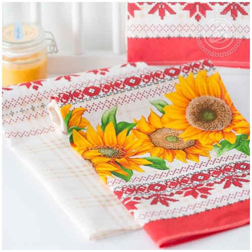 Полотенце кухонное из рогожки 