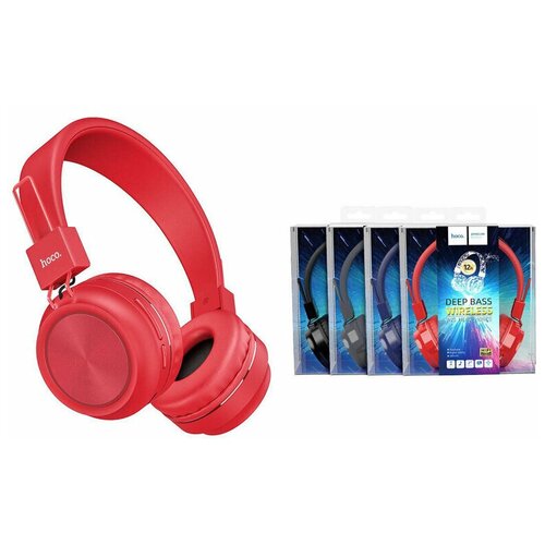 Наушники W25 Promise с микрофоном HOCO красные zal 123300₽