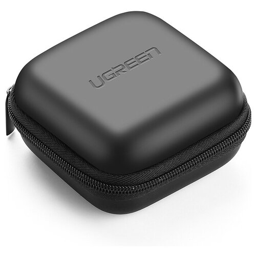 фото Органайзер ugreen lp128 (40707) hard disk case для кабелей, наушников и жестких дисков. размер: маленький. цвет: черный