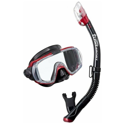 Комплект TUSA Sport UCR-3125QB Black Series маска и трубка для подводного плавания бордовый маска tusa sport um 29 для фридайвинга цвет черный