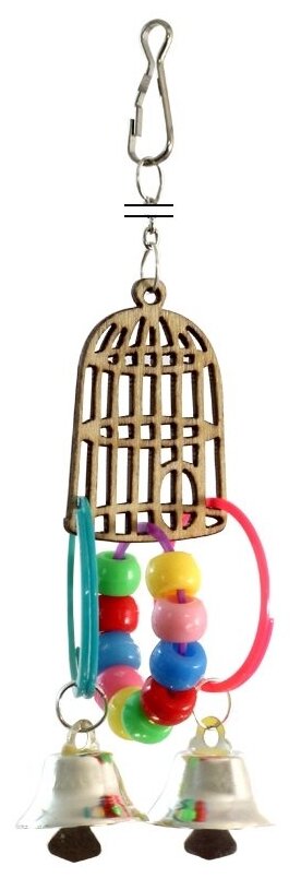 Triol игрушка для птиц Золотая клетка, 160х55 мм