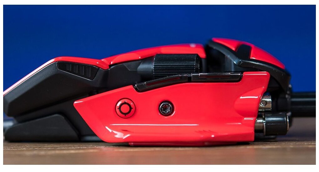 Мышь проводная Mad Catz R.A.T. 8+ ADV, USB, 20000dpi, MR06DCINRD000-0 Красный - фото №7