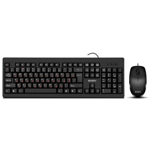 Sven Набор клавиатура+ мышь KB-S320C черный 104 кл, 1000DPI, 2+1кл.
