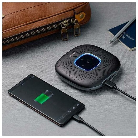 Bluetooth-спикерфон Anker PowerConf Ultra Clear Portable Conference Bluetooth Speakerphone Black (A3301011)