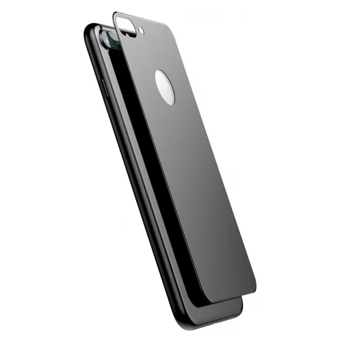 Заднее защитное 5D стекло для Apple iPhone 7 Plus / 8 Plus Черное Glass Protection