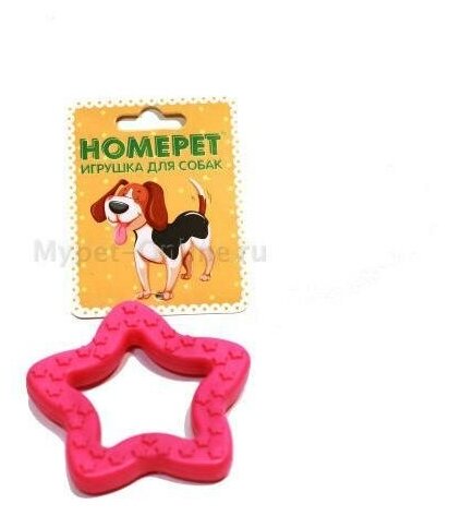 Homepet Игрушка для собак Звезда термопластик 8см 70123, 0,038 кг, 41628 - фотография № 2