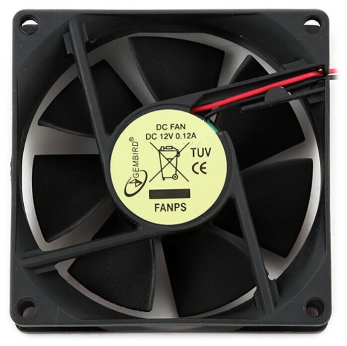 Вентилятор для корпуса Gembird FANPS, черный - фото №12