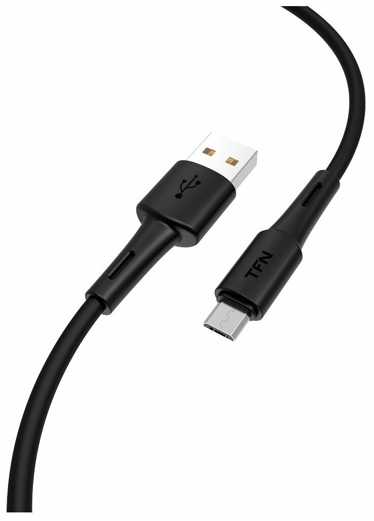 Кабель USB 2.0 A - micro USB 5pin (m-m), 3м TFN-CMICUSB3MBK