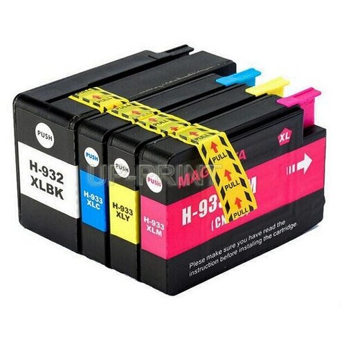 Картриджи HP 932XL / 933XL (комплект 4 шт.) oyfame 932 933 cartridge for hp 932xl 933xl ink cartridge with arc chip for hp officejet 6100 6600 6700 7610 7110 7612 printer