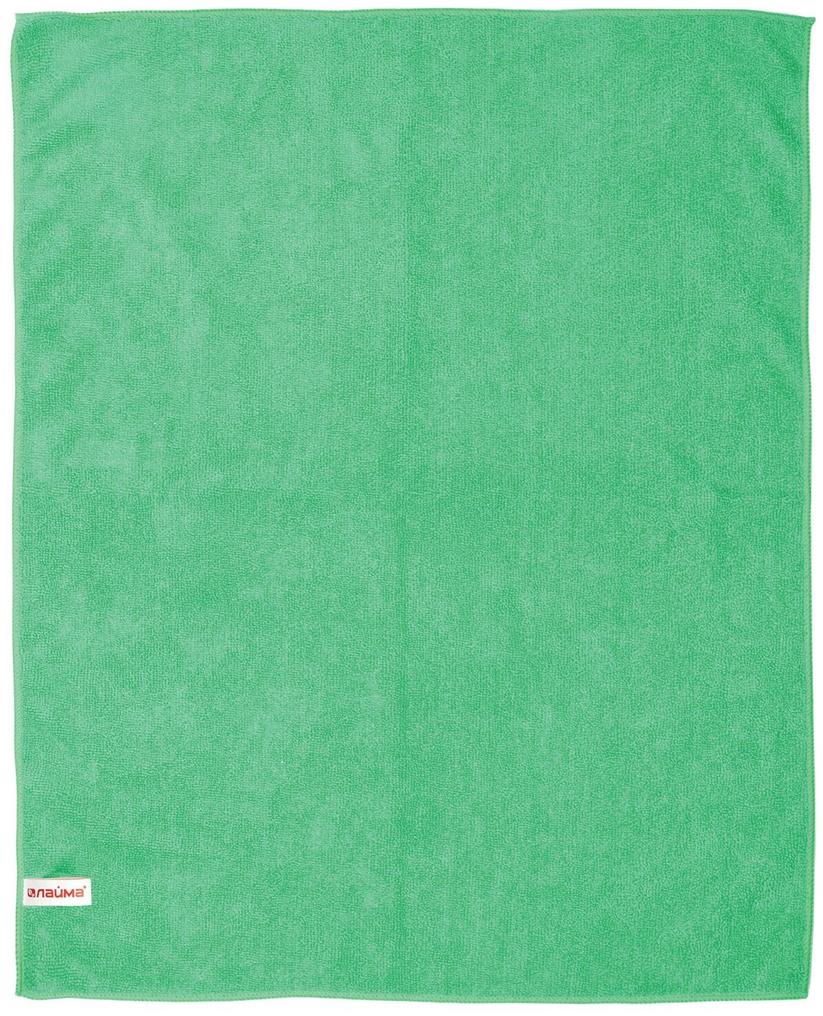 Тряпка для мытья пола из микрофибры, супер плотная, 50х60 см, зеленая, LAIMA, 601251
