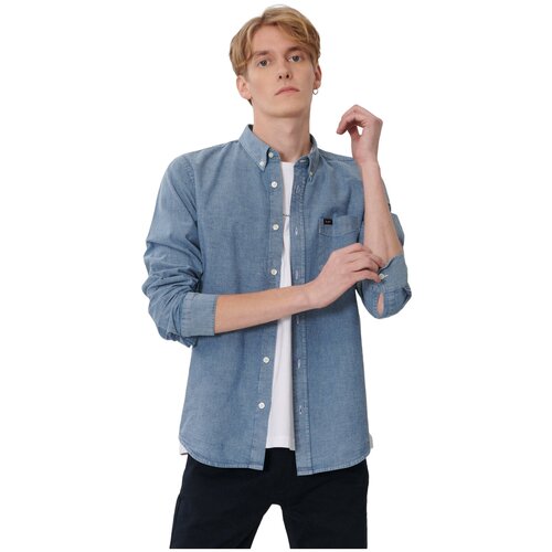 фото Рубашка lee button down piscine мужчины l880qmqe 4xl