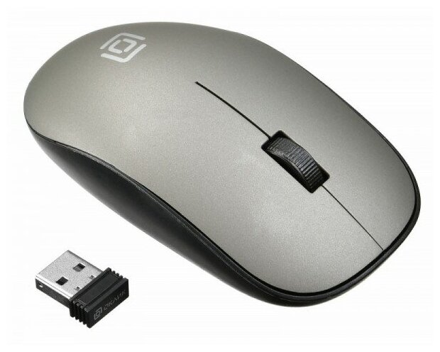 Мышь Oklick 515MW черныйсерый оптическая 1200dpi беспроводная USB 2but