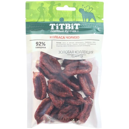 TitBit (ТитБит) Колбаса Чоризо для собак Золотая коллекция 80гр колбаса черкизово чоризо 100 г