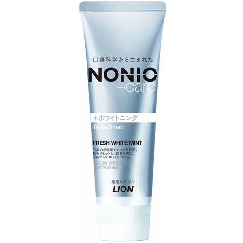 Зубная паста Lion Nonio +Care Fresh White Mint c ароматом фруктов и мяты