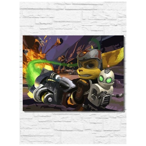Картина по номерам на холсте игра Ratchet & Clank - 9659 Г 30x40 картина по номерам на холсте игра ratchet