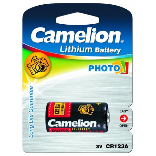 CR123A BL-1 (, батарейка фото,3В), CAMELION CR123A-BP1 (10 шт.) элемент питания camelion cr123a bl 1 cr123a bp1 батарейка фото 3в