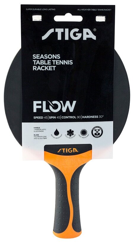Ракетка для настольного тенниса Stiga Seasons Flow Black/Orange 361013, CV