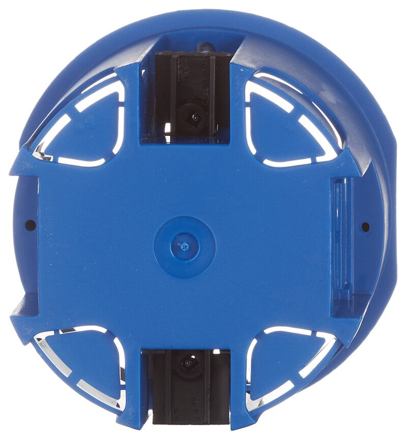 Подрозетник (80-0610) для гипсокартона d68х60 мм 4 ввода синий IP20 с пластмассовыми лапками с винтами безгалогенный - фотография № 10